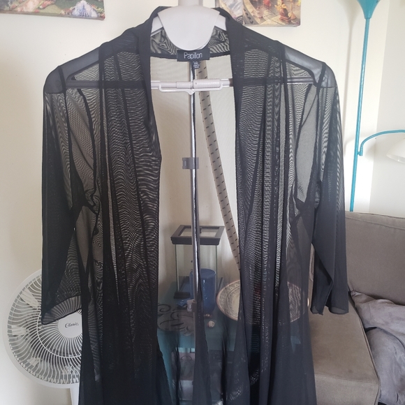 Papillon Blanc Tops - Papillion XXL sheer cover up